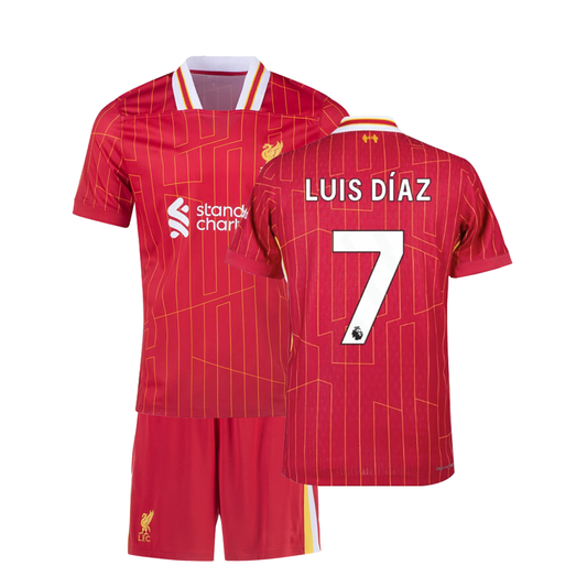 LUIS DIAZ #7 LIVERPOOL HOME 24-25 SOCCER KIT