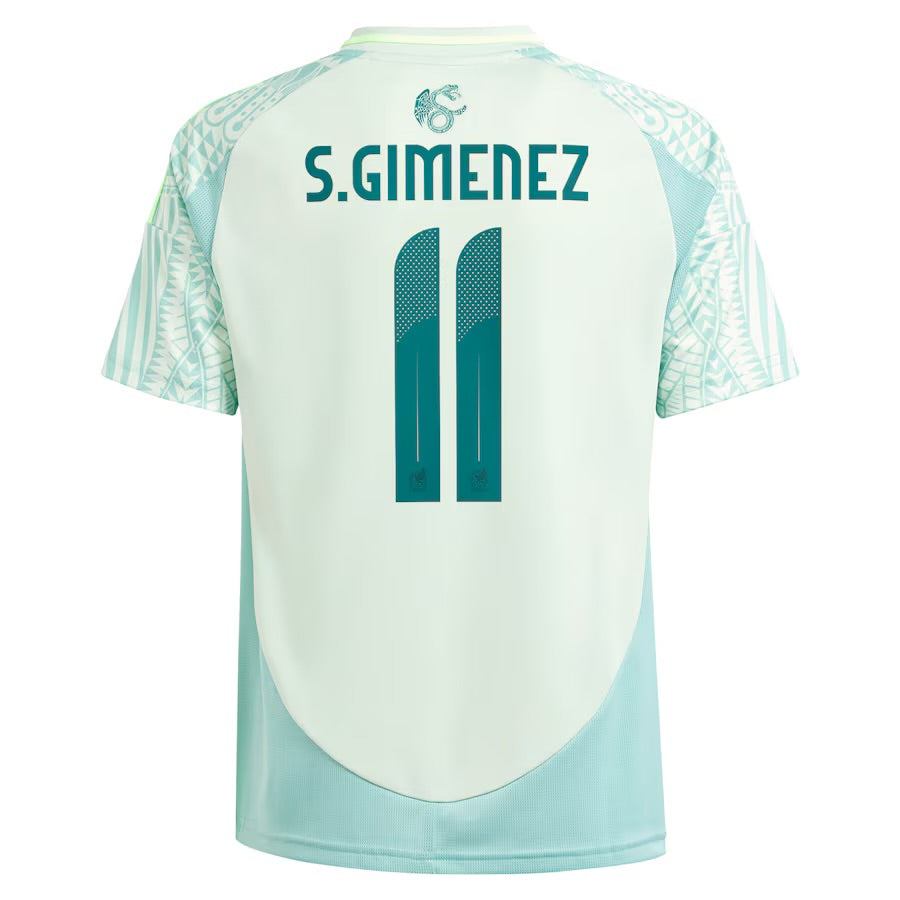 S. GIMENEZ #11 MEXICO AWAY 24-25 SOCCER KIT