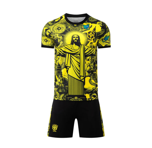 BRAZIL SPECIAL EDITION YELLOW 25-26 SOCCER KIT