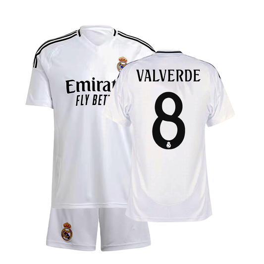 VALVERDE #8 MADRID HOME 24-25 SOCCER KIT