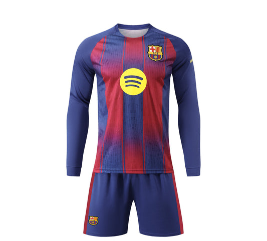 LAMINE YAMAL #10 BARCELONA HOME 25-26 LONG SLEEVE SOCCER KIT