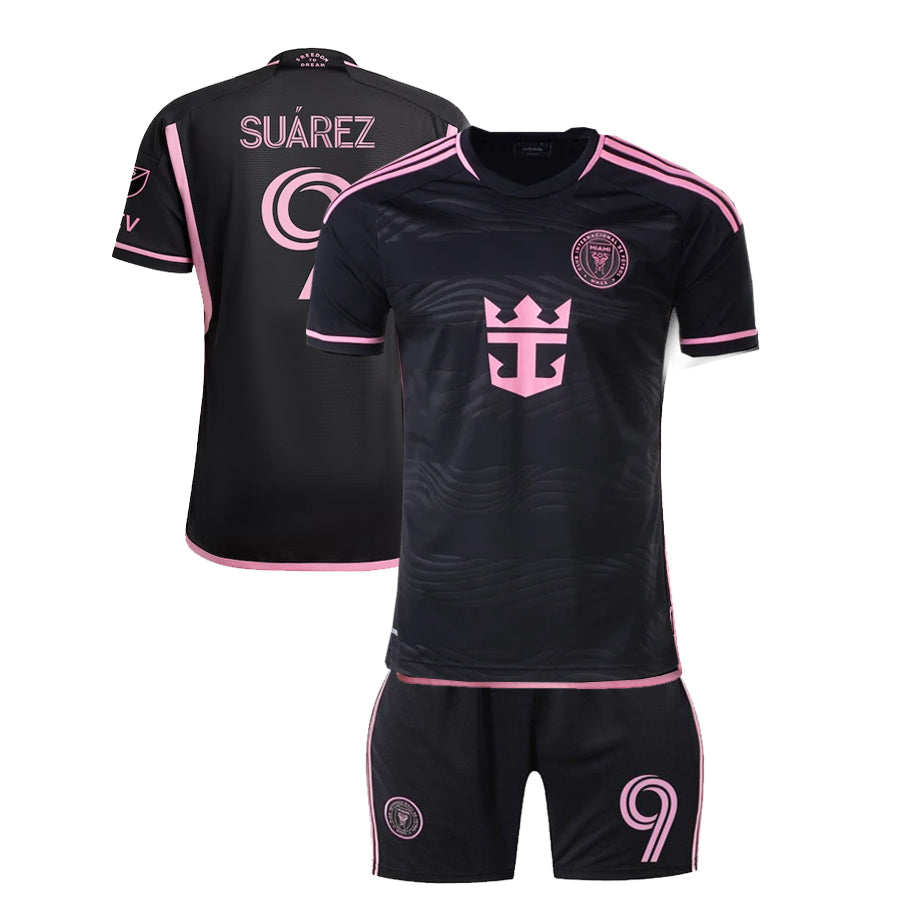 SUAREZ #9 MIAMI AWAY 24-25 SOCCER KIT