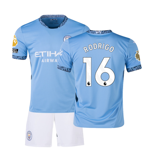 RODRI #16 MAN CITY HOME 24-25 SOCCER KIT