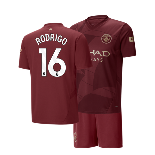 RODRI #16 MAN CITY THIRD 24-25 SOCCER KIT