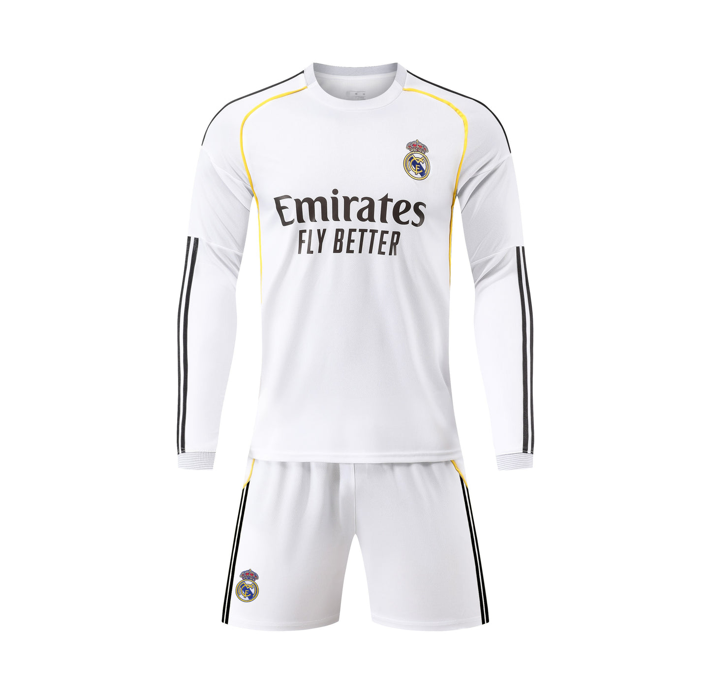 MBAPPE #10 MADRID HOME 25-26 LONG SLEEVE SOCCER KIT