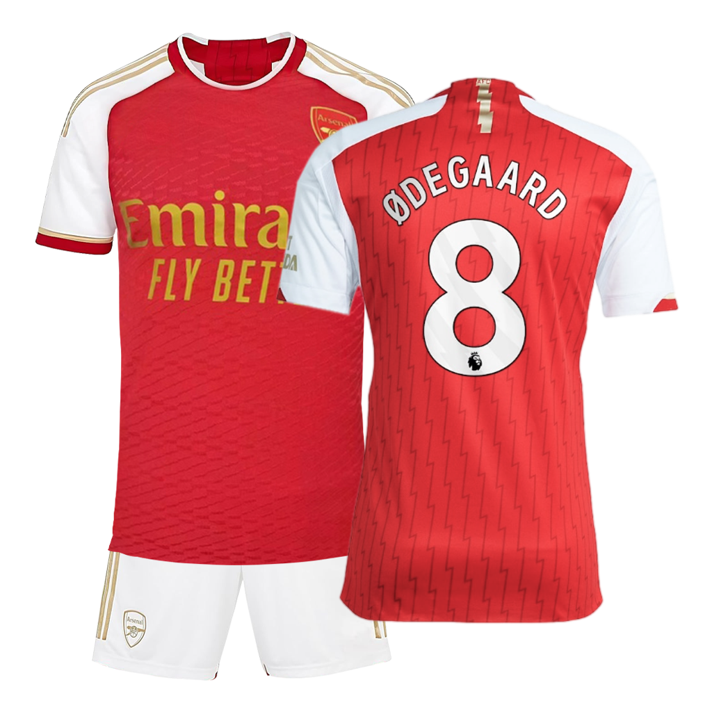 ODEGAARD #8 ARSENAL  HOME 23-24 SOCCER KIT