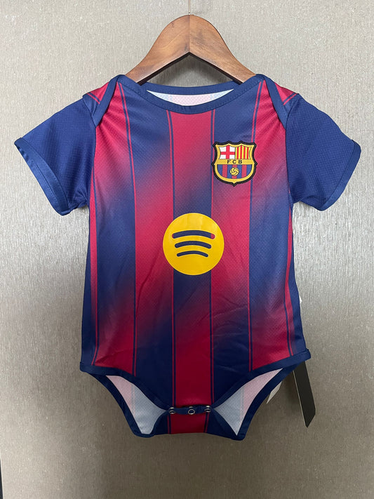 LAMINE YAMAL #10 BARCELONA HOME ONESIES 25-26