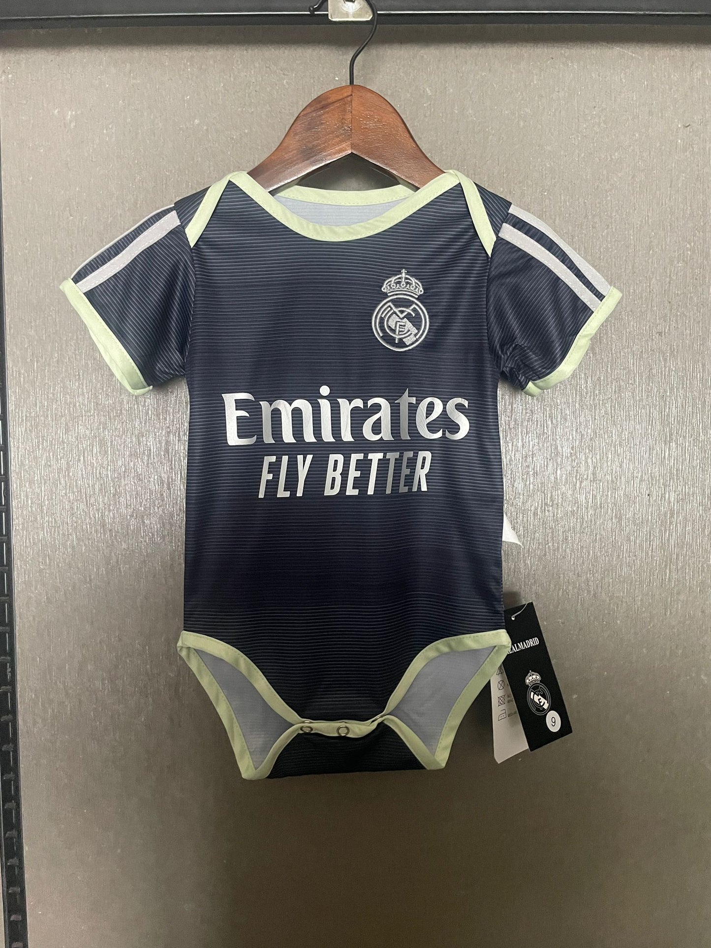 MBAPPE #9 MADRID AWAY ONESIES 25-26
