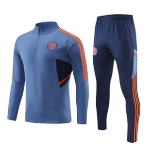 YOUTH BLUE WITH ORANGE STRIPES MAN UNITED TRAINING SUIT