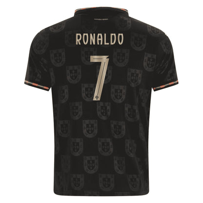 RONALDO #7 PORTUGAL BLACK 26-27 SOCCER KIT