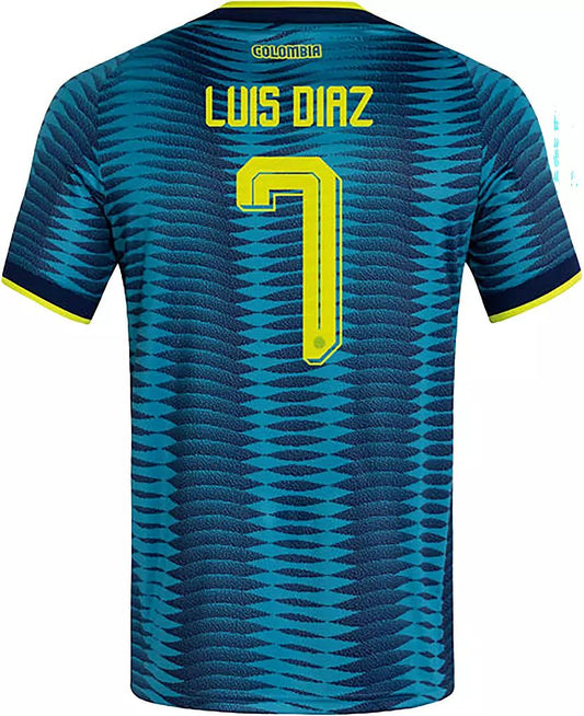 LUIS DIAZ #7 COLOMBIA AWAY 26-27 SOCCER KIT